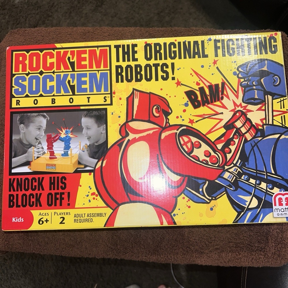 Rockem Sockem Robots by Mattel Classic Boxing Match Battle Game 6+ NEW